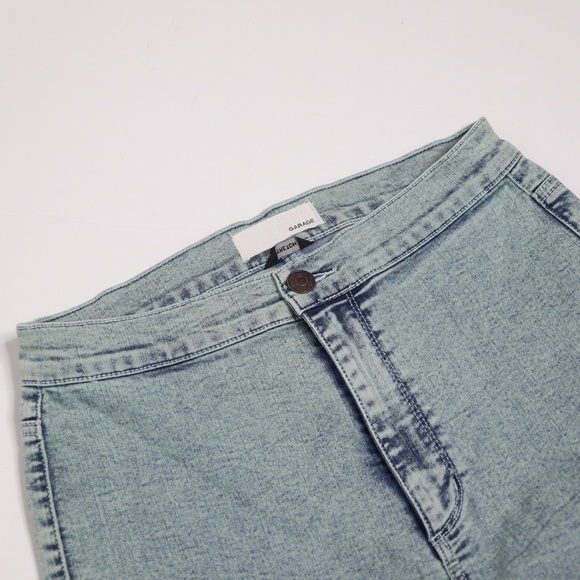 Garage Roller Jeggings in Acid Wash Green 9 - Picture 2 of 7